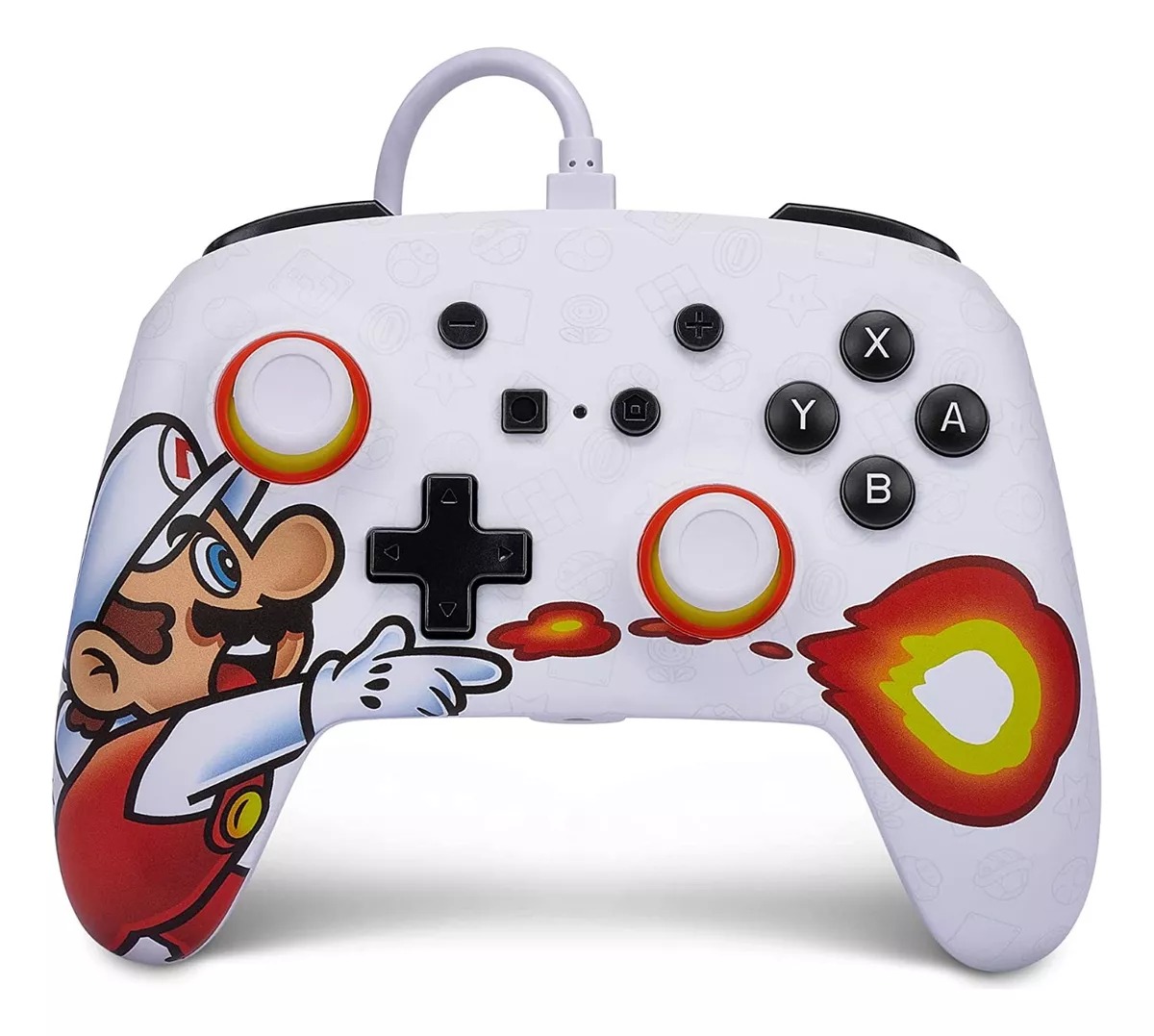 Control Alambrico Powera Bundle Switch Mario Fuego - Game Center