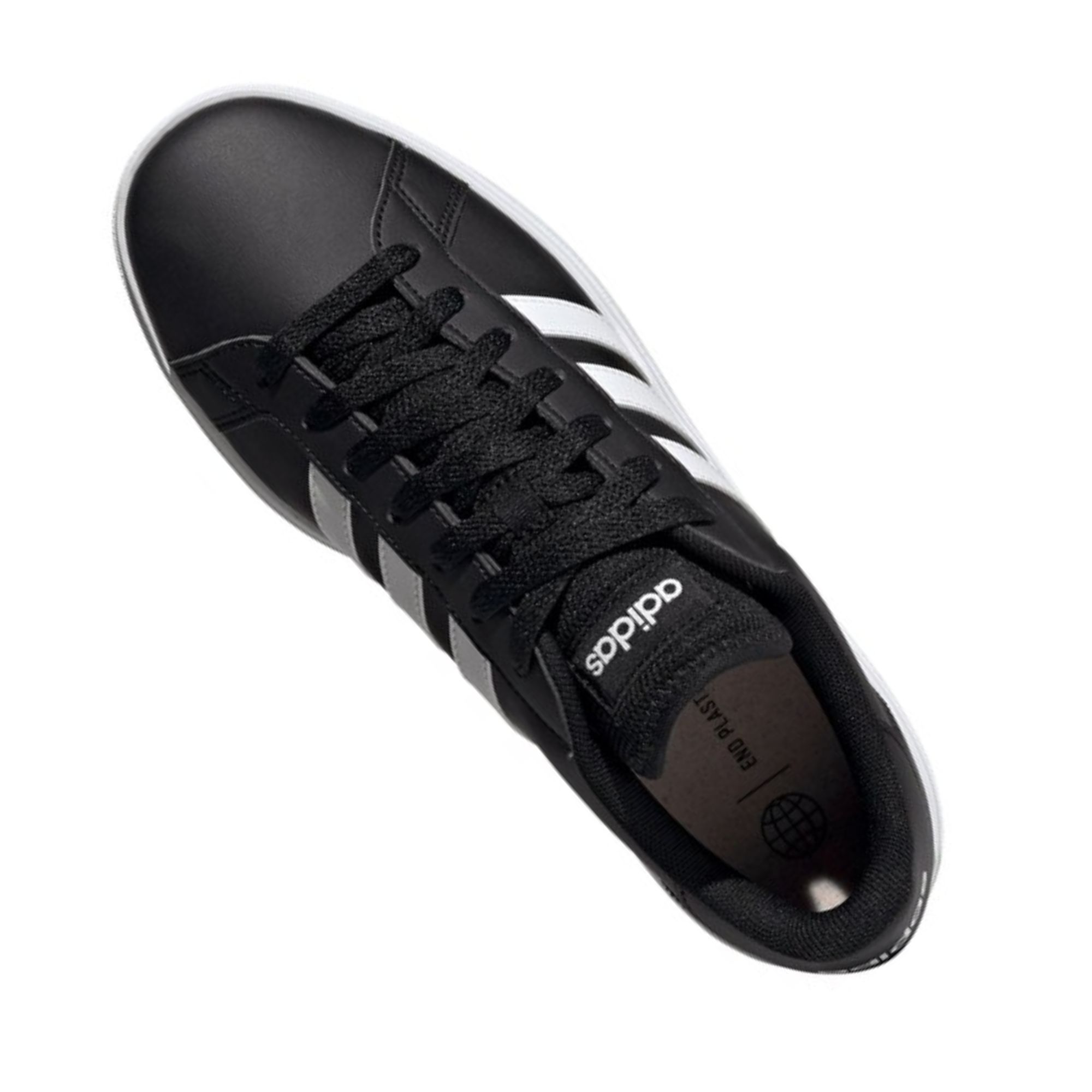 Tenis Adidas Grand Court Base 2.0 Lifestyle Negro con Blanco Hombre Originales GW9251