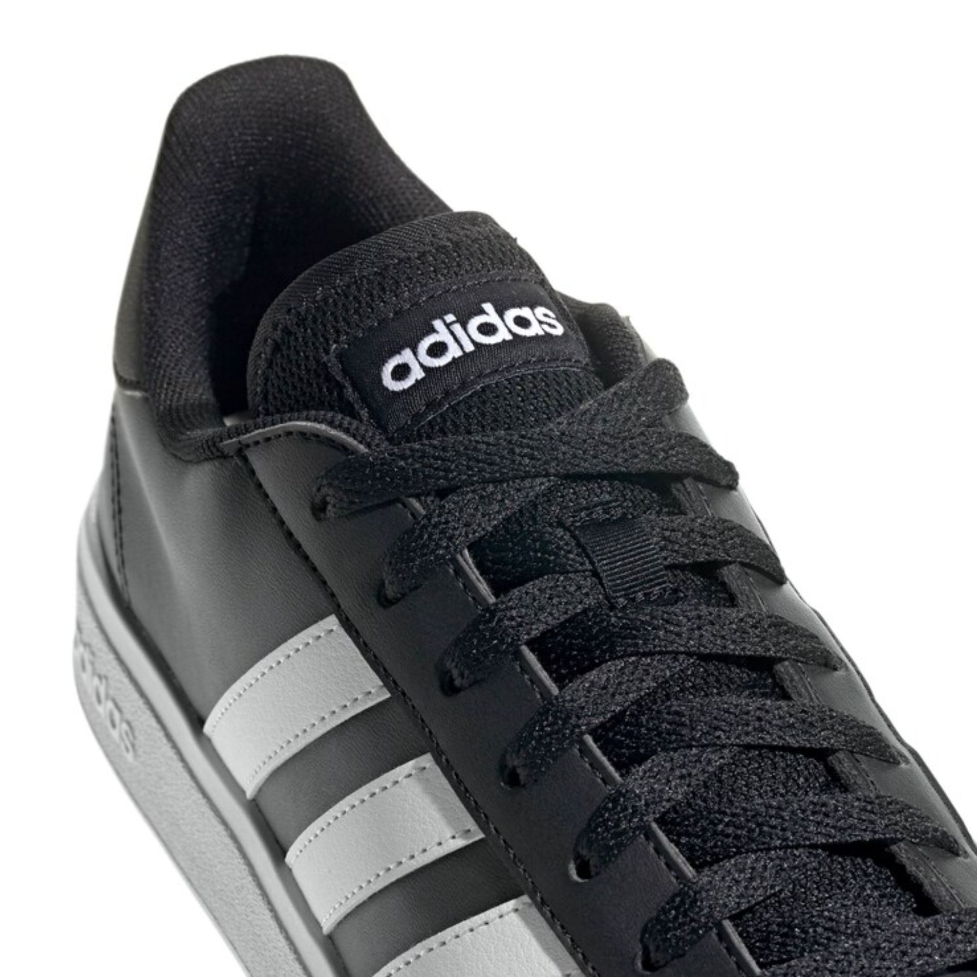 Tenis Adidas Grand Court Base 2.0 Lifestyle Negro con Blanco Hombre Originales GW9251