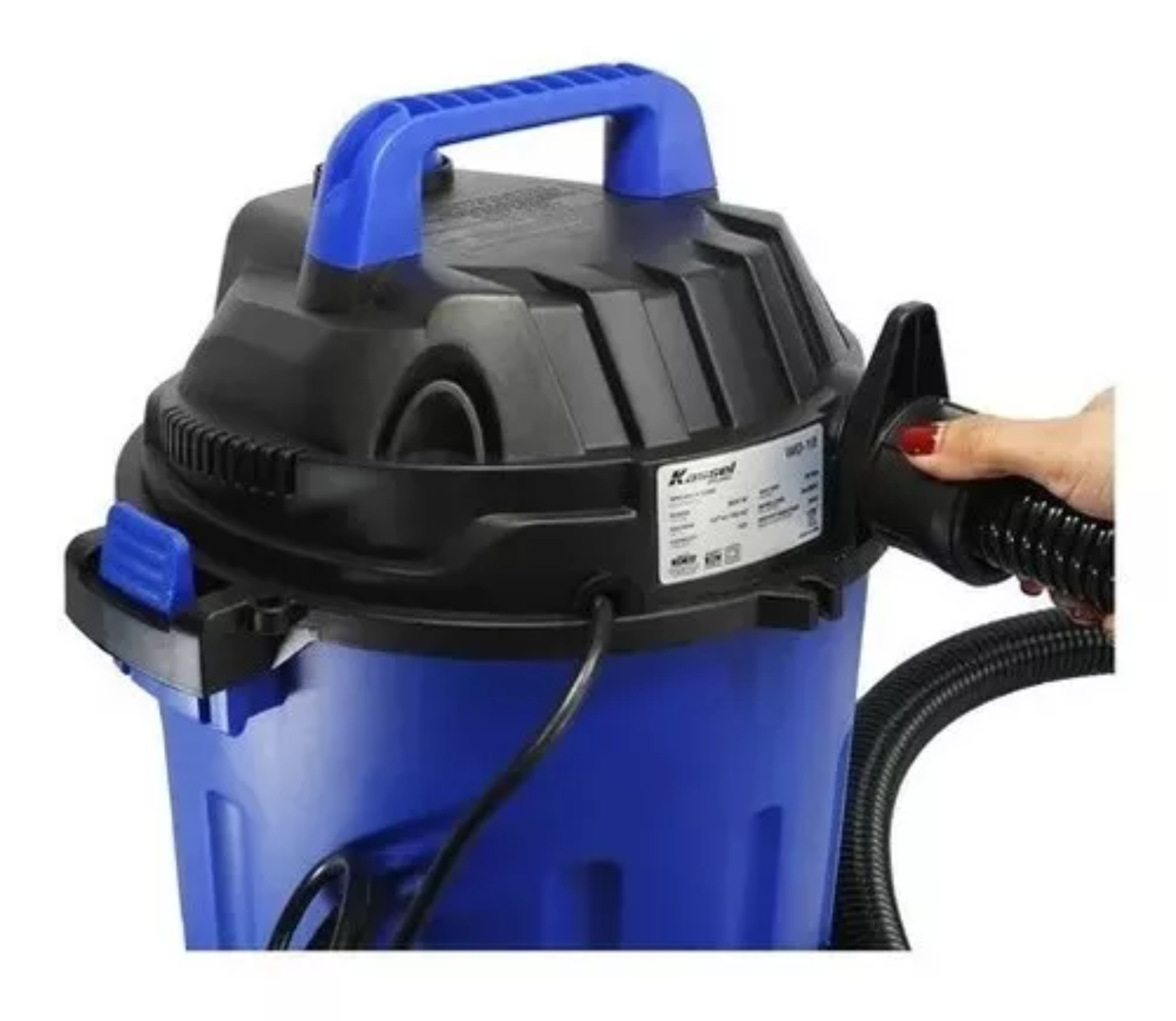 Aspiradora Electrica 3 En 1 Potencia 800w 10 Litros Wd-10 Color Azul