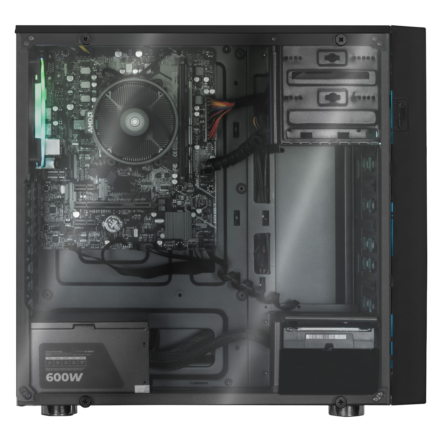 Xtreme PC Gaming AMD Radeon Vega Renoir Ryzen 7 5700G 16GB SSD 240GB 2TB WIFI Black 