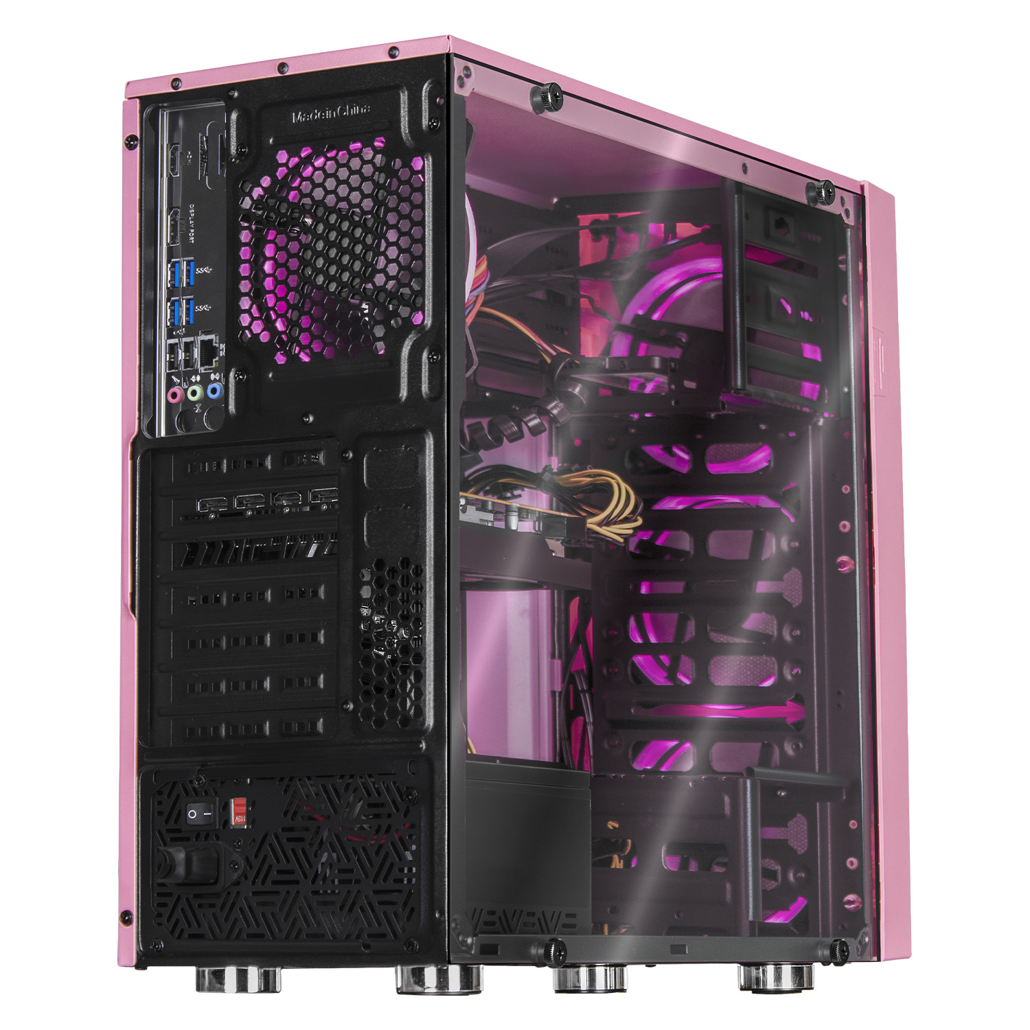 Xtreme PC Gaming AMD Radeon RX 6600 Ryzen 5 5500 16GB SSD 500GB Monitor 23.8 144Hz WIFI Pink 