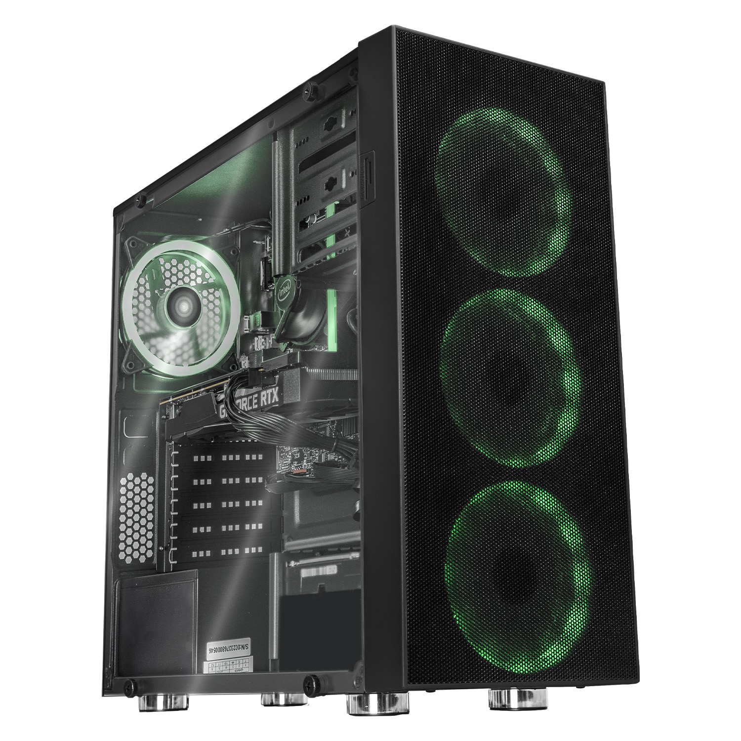 Xtreme PC Gaming Geforce RTX 3060 Intel Core I7 10700F 16GB SSD 500GB 2TB WIFI Black 