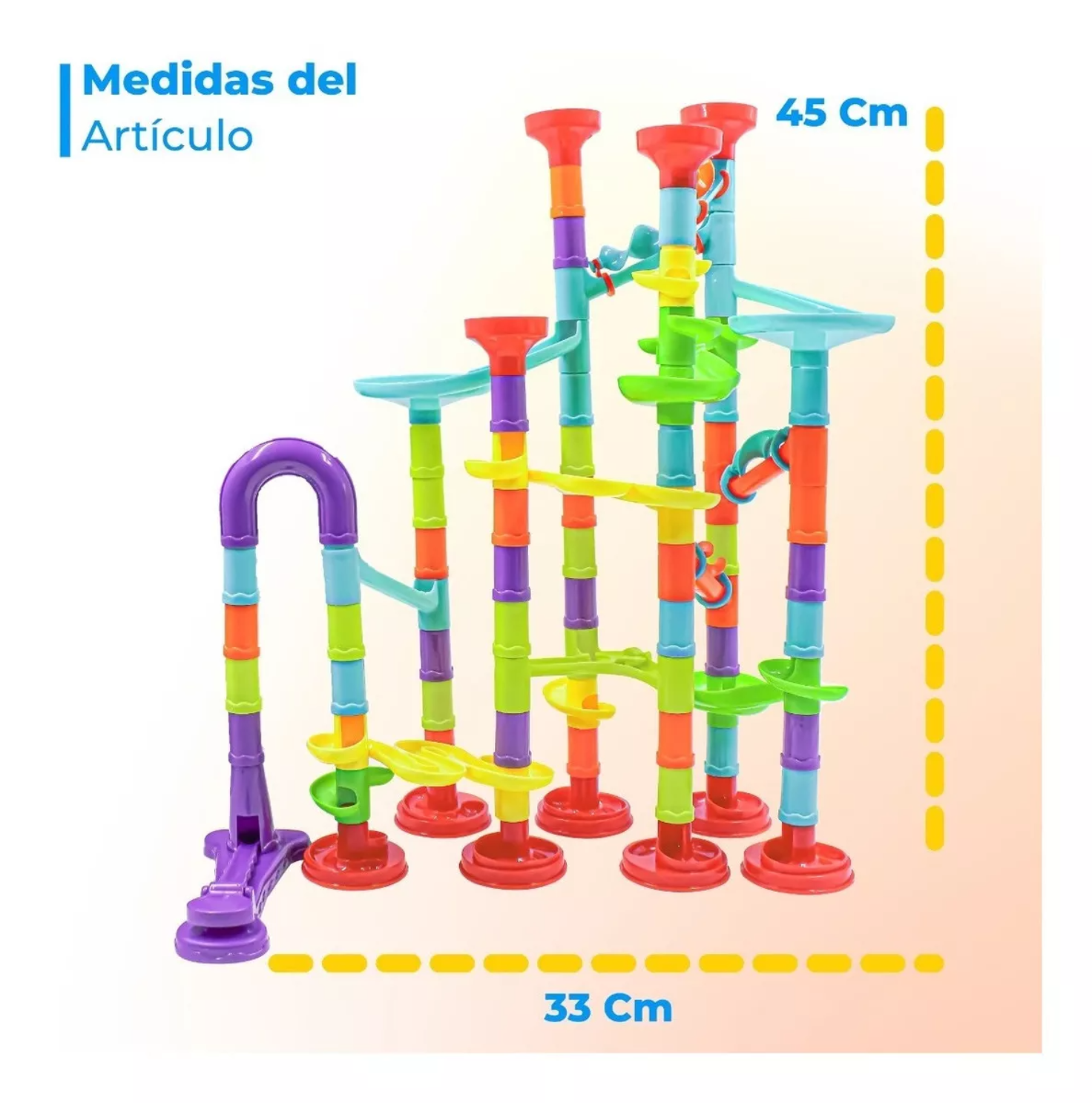 Circuito De Canicas Bloques De Construcción Pista De Canicas Cantidad De Piezas 113