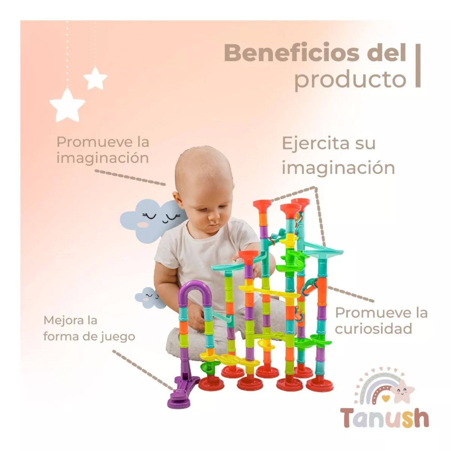 Circuito De Canicas Bloques De Construcción Pista De Canicas Cantidad De Piezas 113