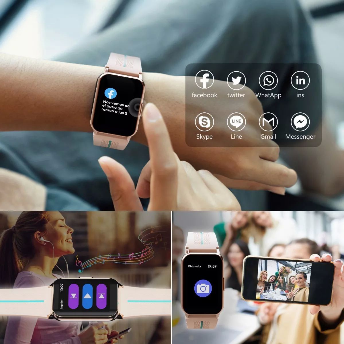 Freshfun H76 Reloj Inteligente 1.57 Smartwatch Deportivo