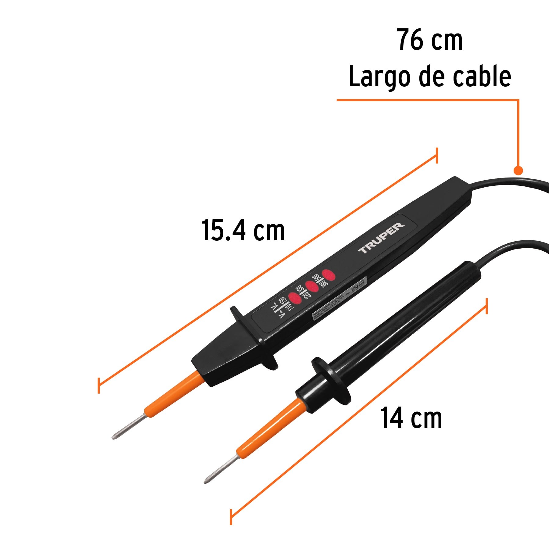 PROBADOR DE TENSIÓN C.A. / C.C., TRUPER 18334