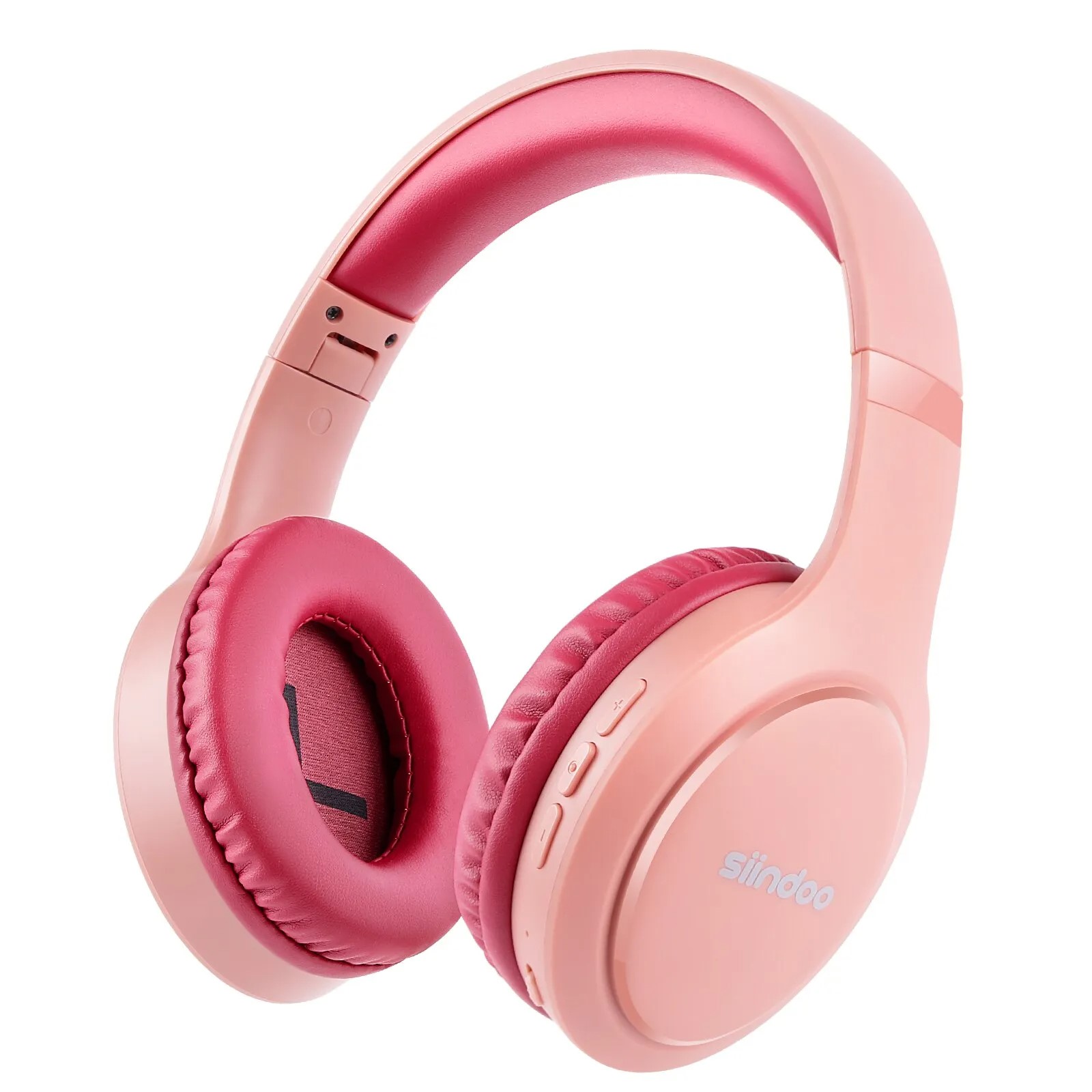 Diadema Auriculares inalámbricos con Bluetooth audífonos estéreo plegables rosa micrófono sonido HD