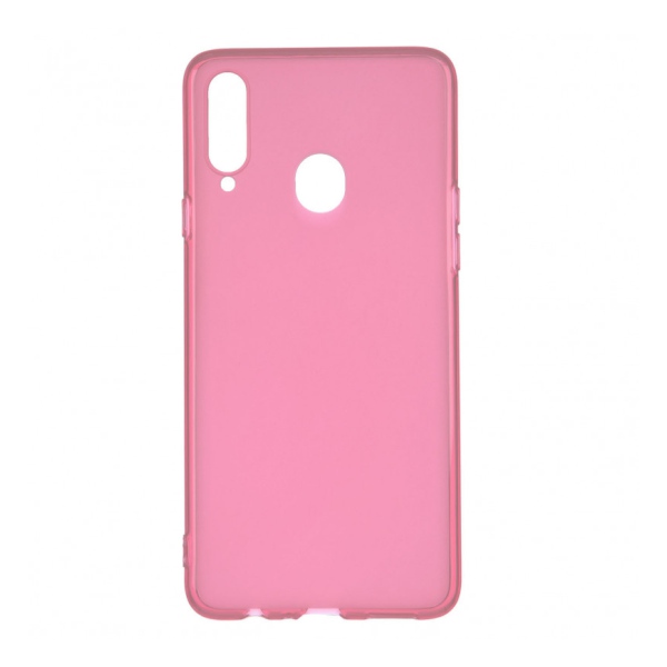 Funda protectora para celular Samsung A20S Rosa.