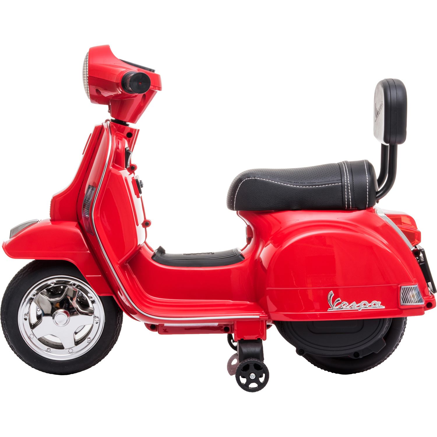 Moto Vespa Eléctrica Montable Niña Ajustable Clásica Rojo 6v