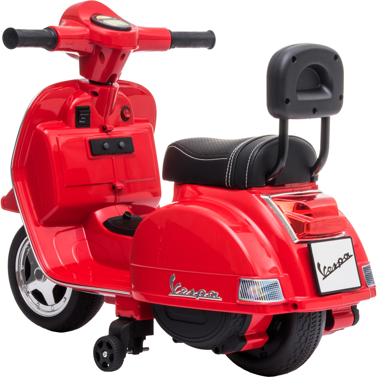 Moto Vespa Eléctrica Montable Niña Ajustable Clásica Rojo 6v