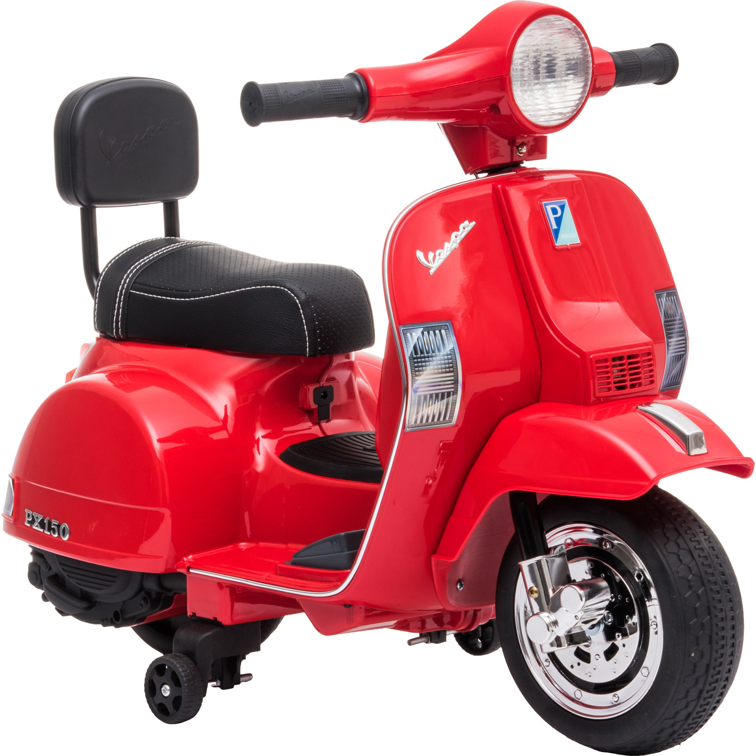 Moto Vespa Eléctrica Montable Niña Ajustable Clásica Rojo 6v