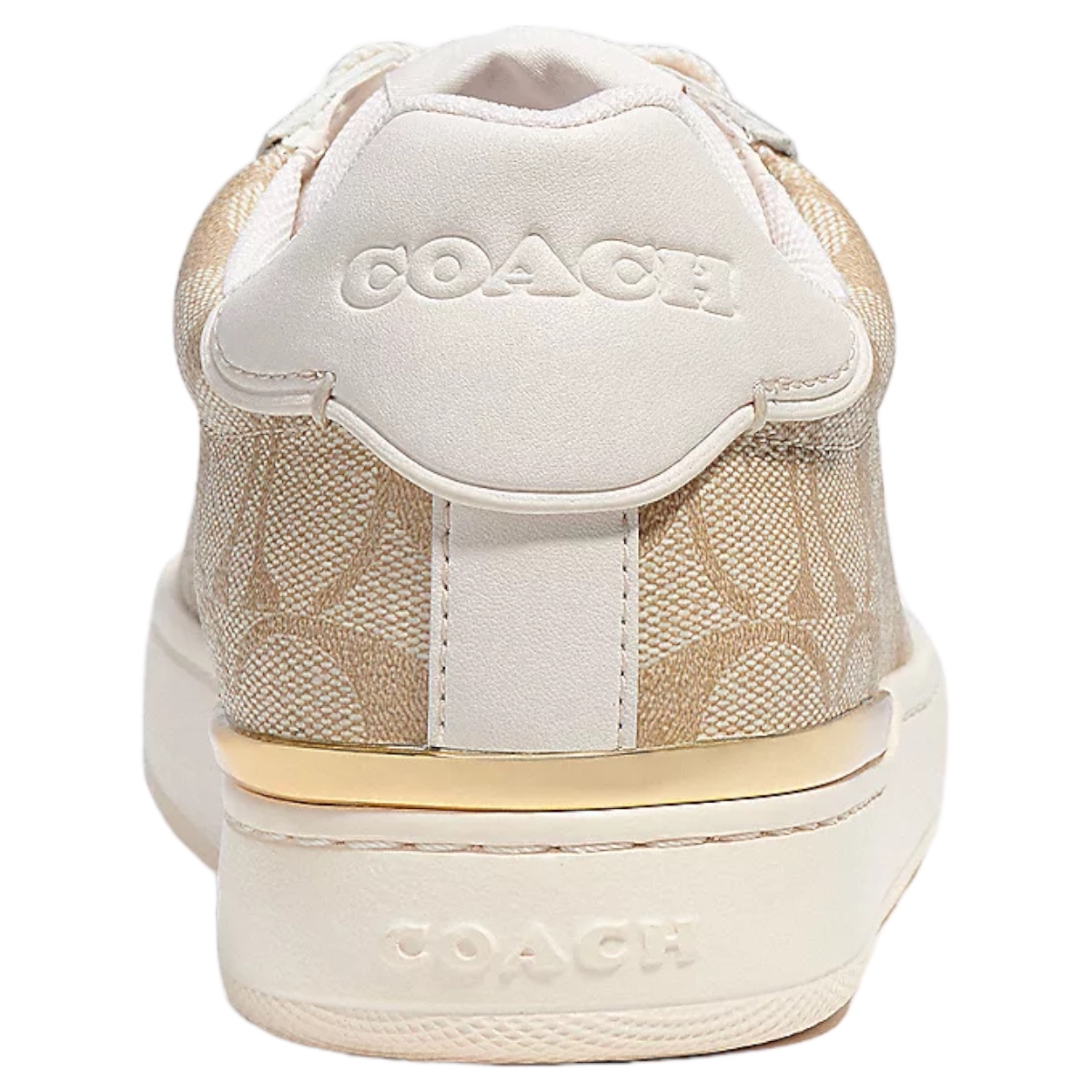 Tenis Coach Light Khaki Monograma Para Mujer Casual Color Azul
