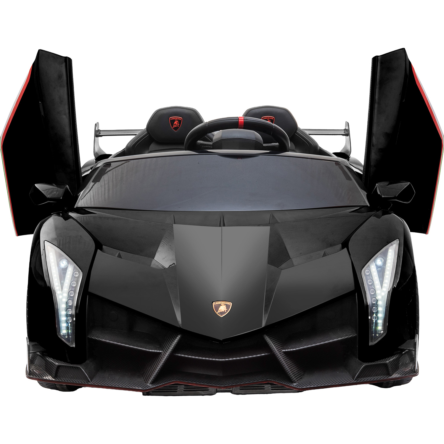 Carro Eléctrico Montable Lamborghini Negro Usb Mp3 +3 Años