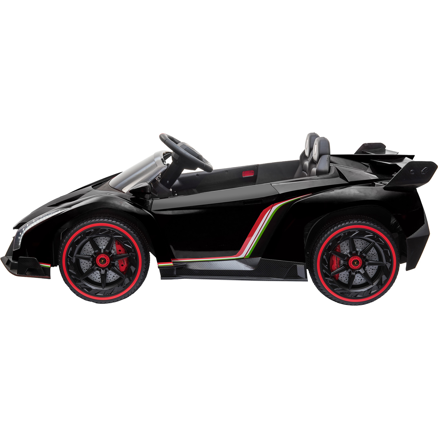 Carro Eléctrico Montable Lamborghini Negro Usb Mp3 +3 Años