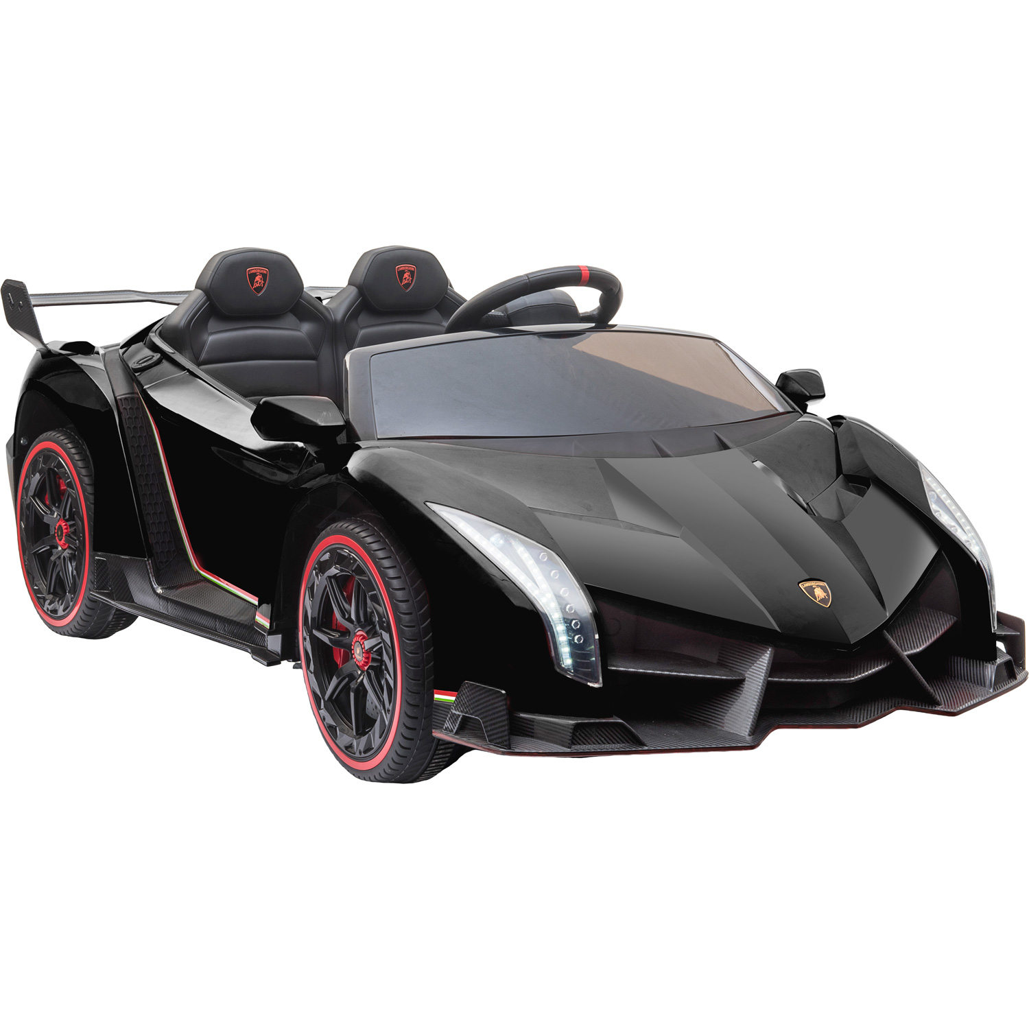 Carro Eléctrico Montable Lamborghini Negro Usb Mp3 +3 Años