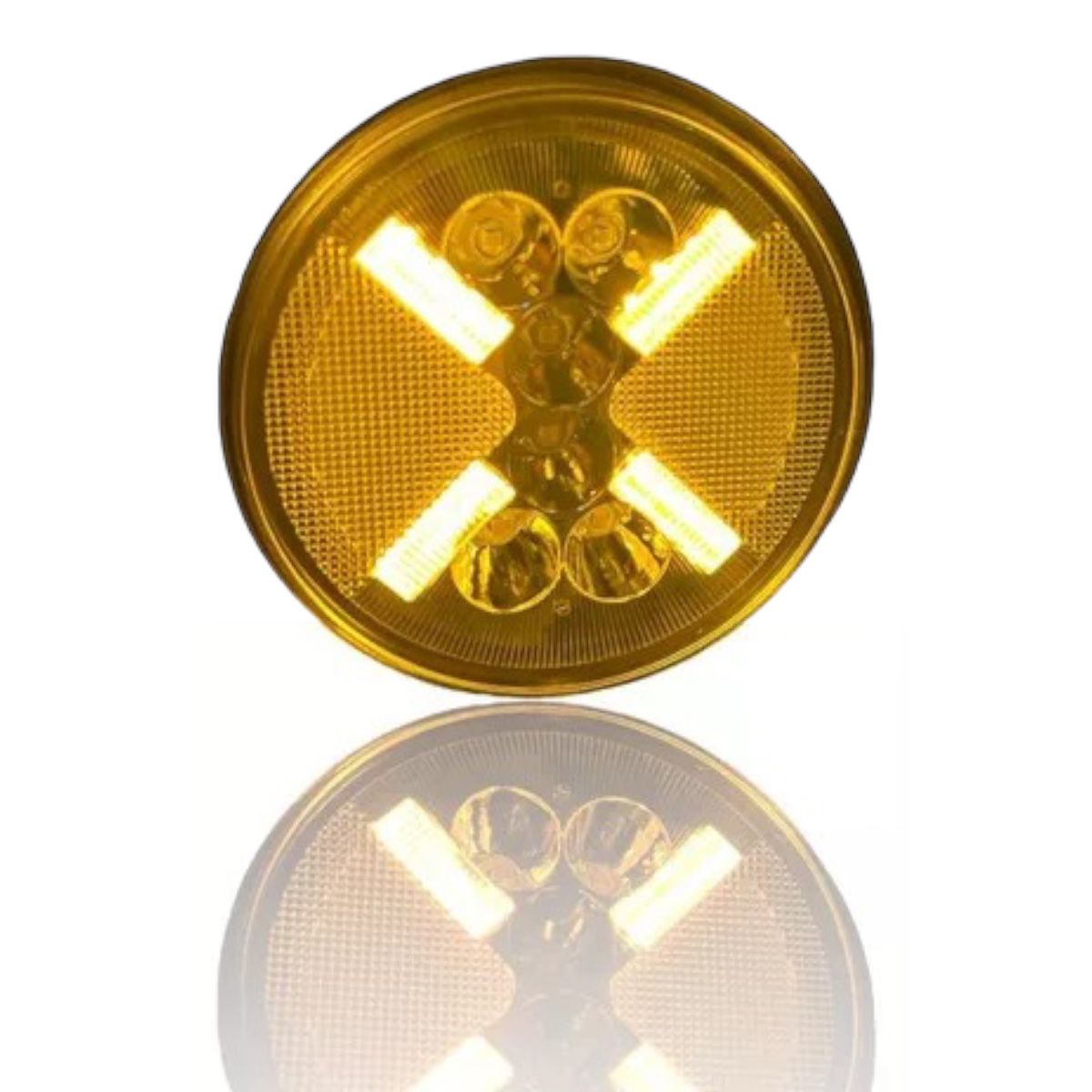 Faros Auxiliares Redondos Luz Fija Blanca Y Diurna Ambar Par