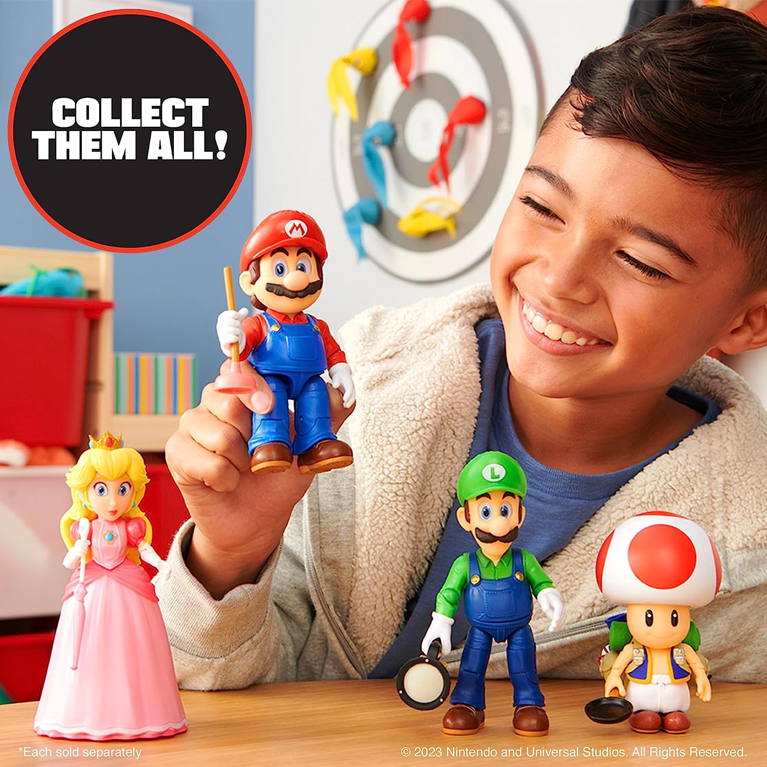 Figura Mario Articulada 12cm Original De La Pelicula Super Mario Bros  
