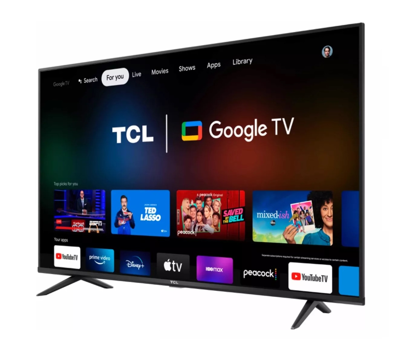 Televisor Tcl 55 Pulgadas 4k Ultra Hd Google Tv Led 55S446