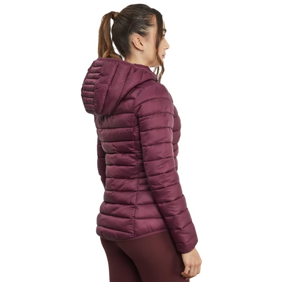 Chamarra de mujer, corta, ligera y capitonada color vino, marca Holly Land, mod. 1088675