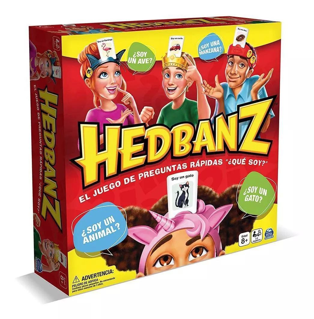 Juego De Mesa Spin Master Hedbanz 2-6 Jugadores