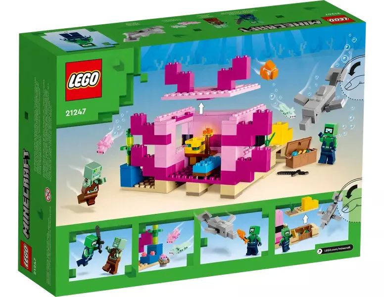 Kit De Construcción Lego Minecraft La Casa-ajolote 21247 3+ Cantidad de piezas 242