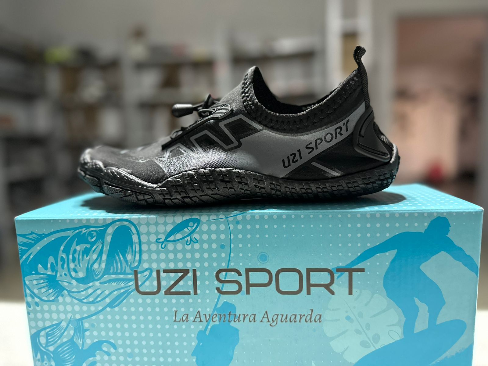 Zapato acuatico de secado ultra rapido modelo blackbeach original de uzi sport