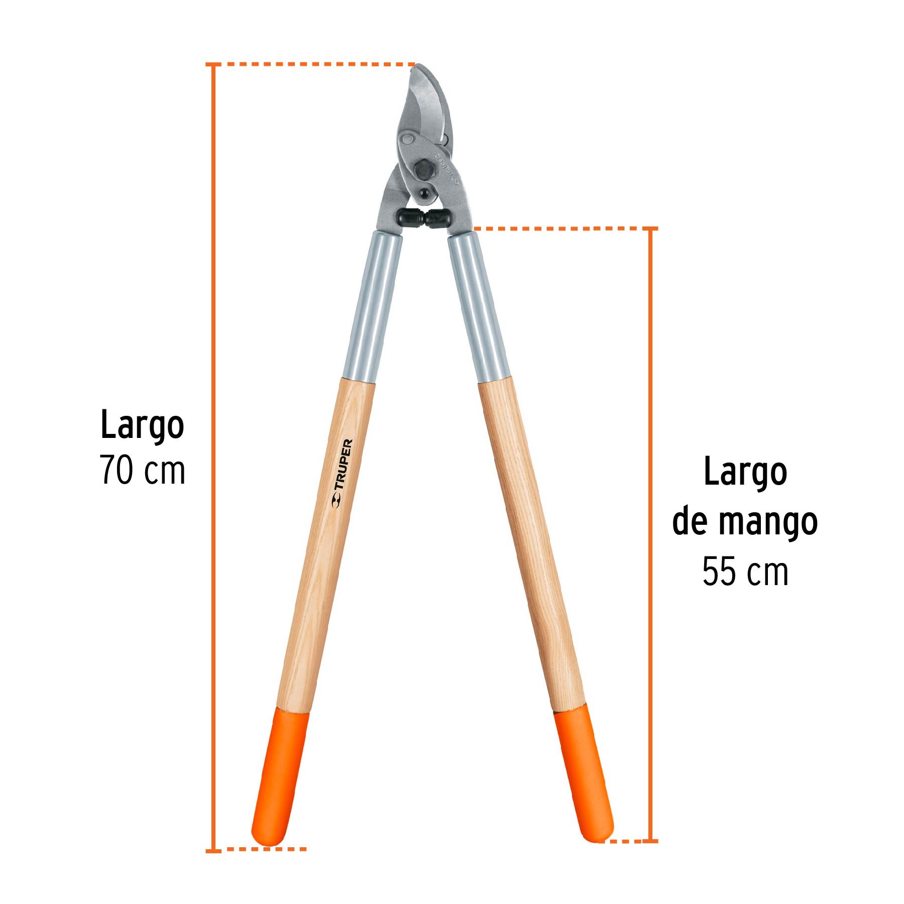 TIJERA PARA RAMAS 70 CM MANGOS DE MADERA CON GRIP, TRUPER 18381
