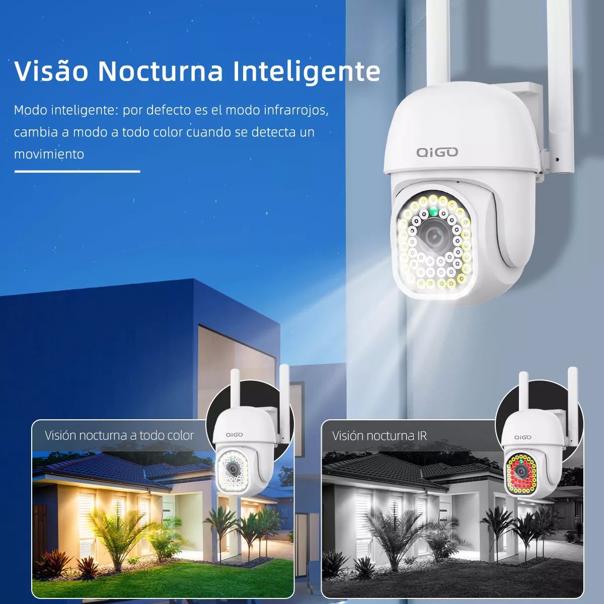Cámara Seguridad Wifi Exterior Inalámbrica 1080p Vigilancia
