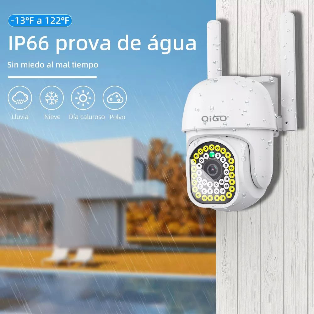 Cámara Seguridad Wifi Exterior Inalámbrica 1080p Vigilancia