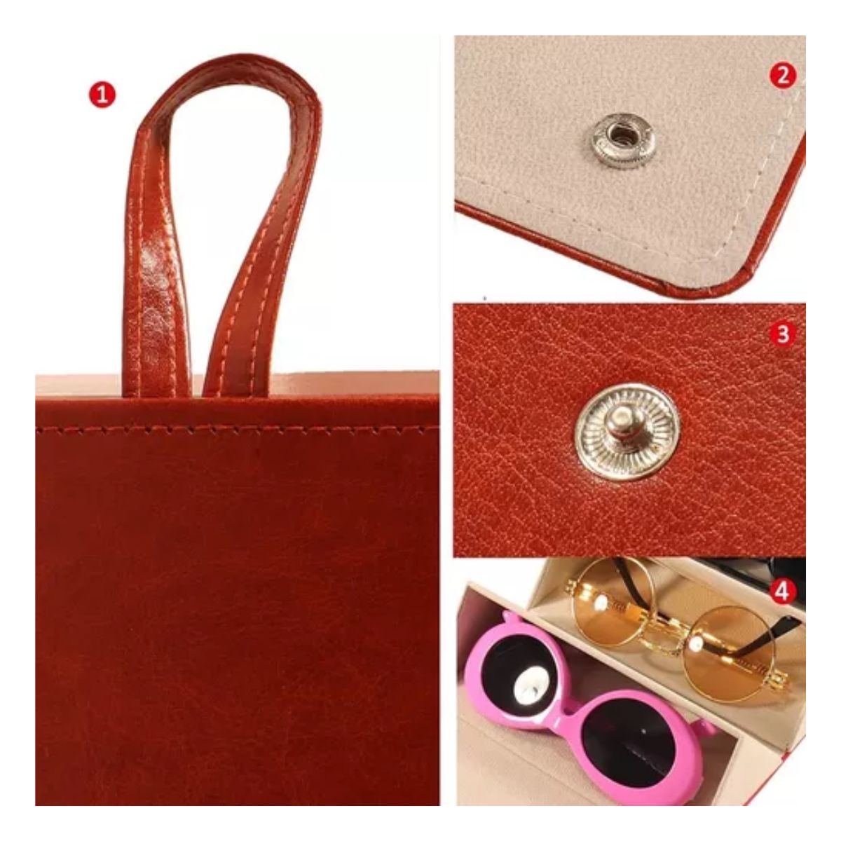 Estuche De Regalo Para Lentes De Sol Y Alhajas, Marrón