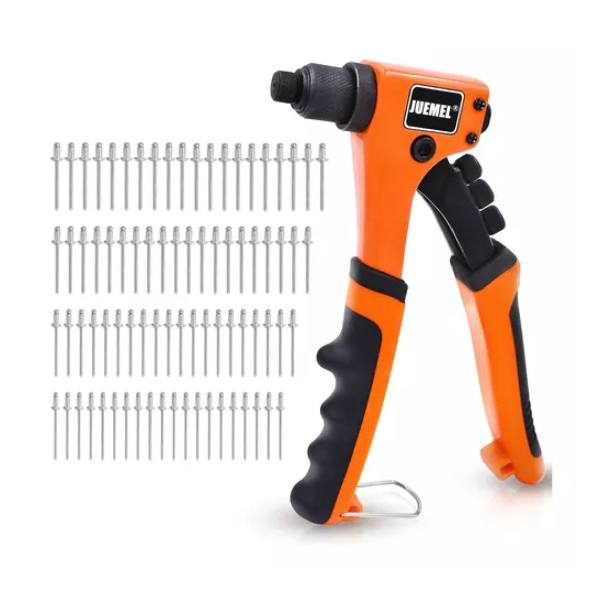 Remachadora Manual Remache Tuercas C/cambio Rapid Boquillas Naranja/Neghro
