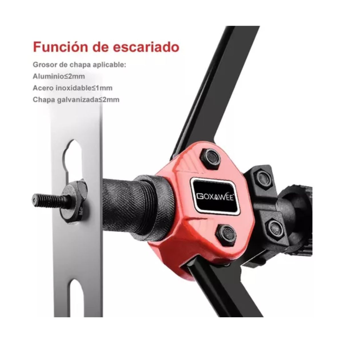 Remachadora Para Tuercas De Manual Profesional Remache Negro