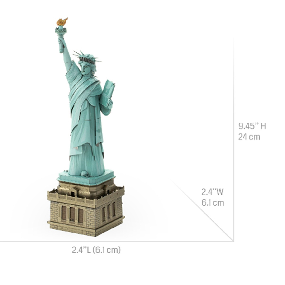 Rompecabezas Metálico 3d Estatua de la Libertad.