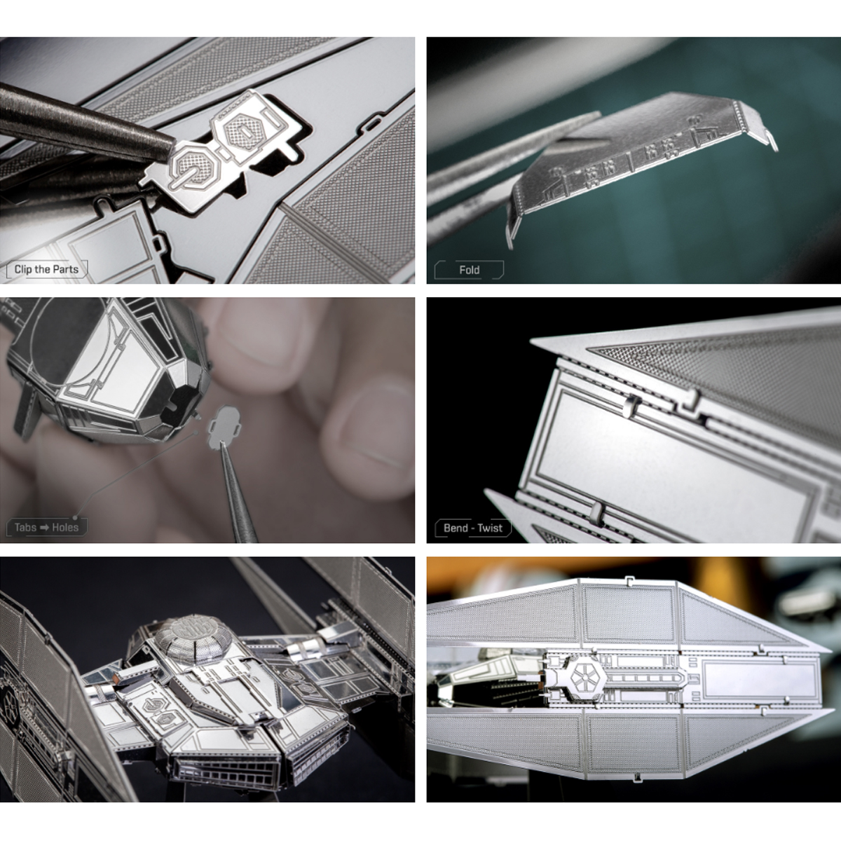 Rompecabezas Metálico 3d Star Wars - Silenciador TIE de Kylo Ren