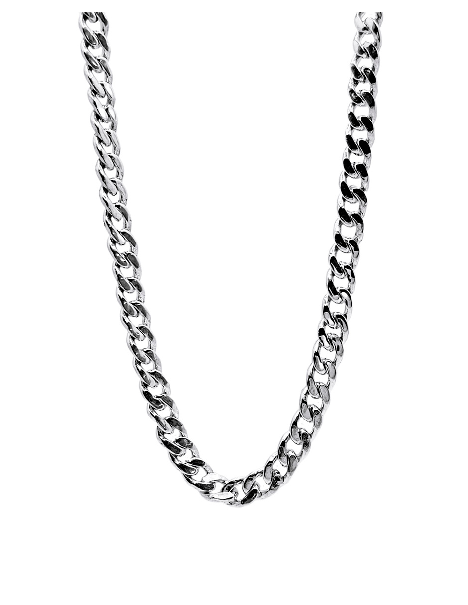 Cadena plata .925 cubana hombre con broche de caja