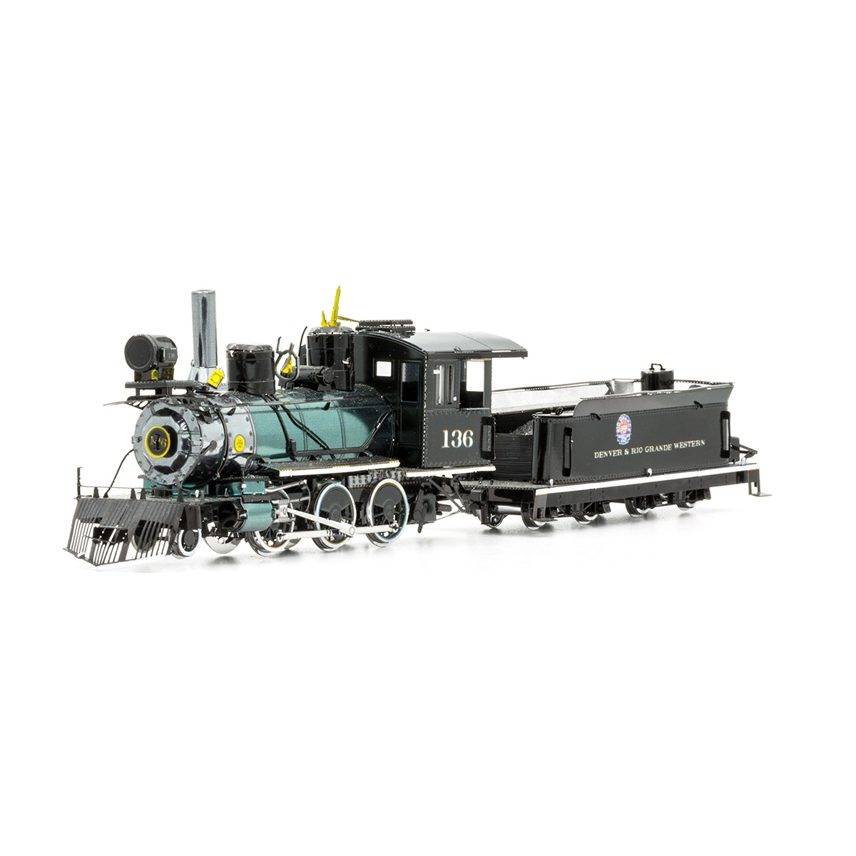 Rompecabezas Metálico 3d Locomotora del Salvaje Oeste 2-6-0.