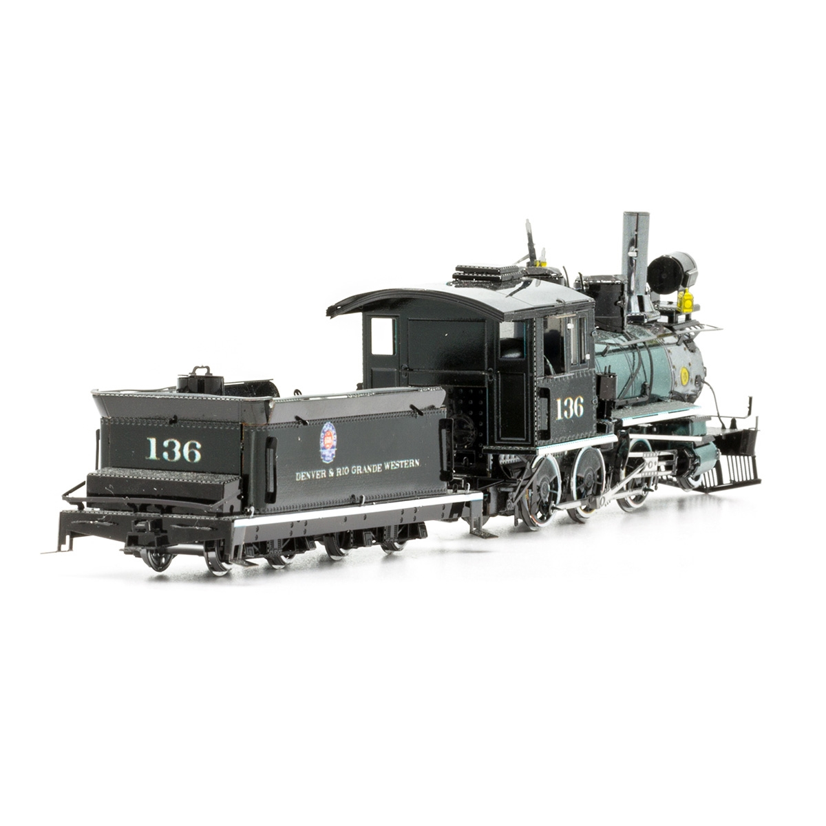 Rompecabezas Metálico 3d Locomotora del Salvaje Oeste 2-6-0.