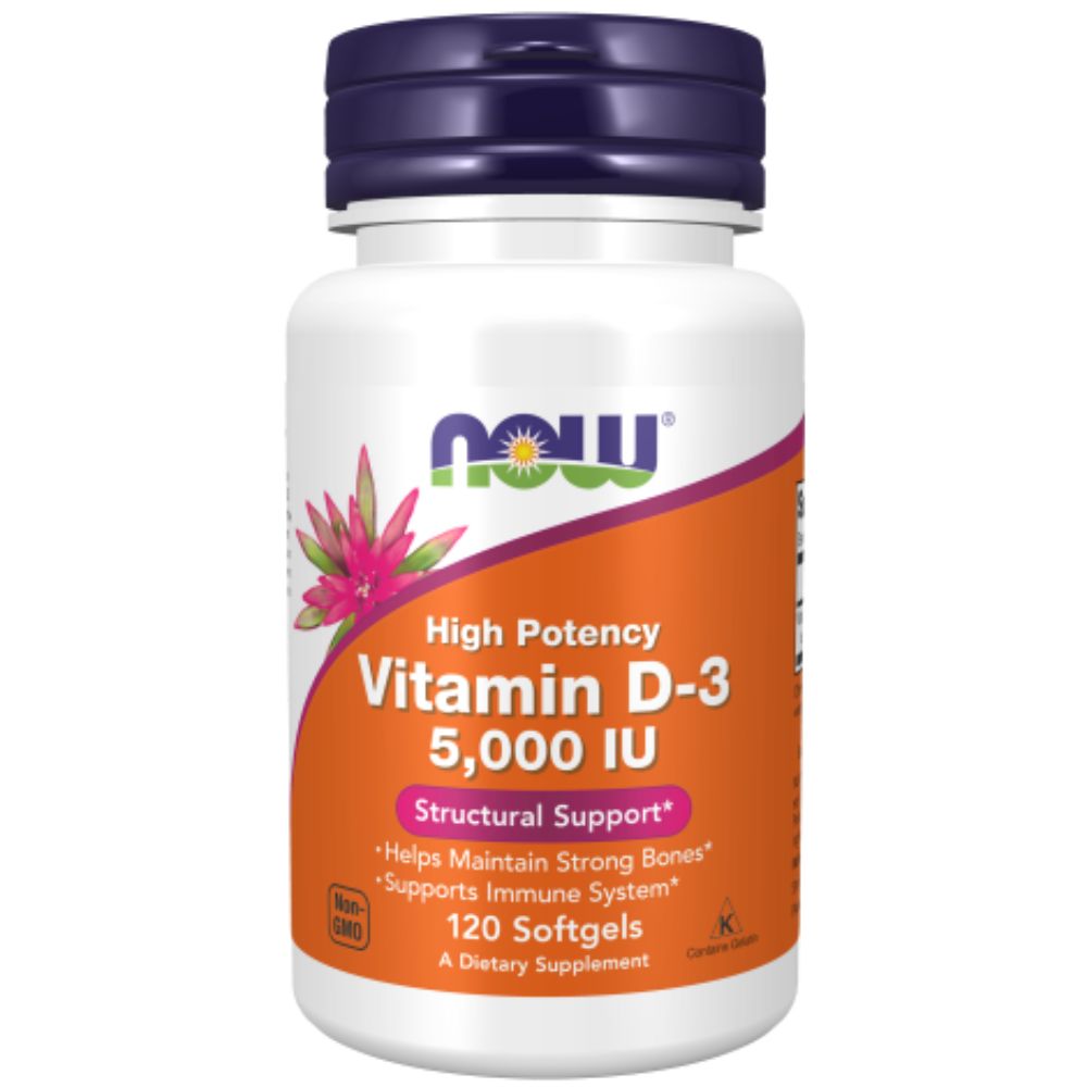 Now foods | Vitamina D-3 5000 UI 120 Cápsulas