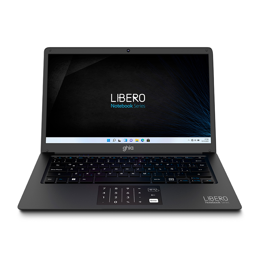 Ghia Libero LH814CP de 14.1'', Intel Celeron N4020C, 4 GB RAM, 128 GB eMMC, Windows 11 Home