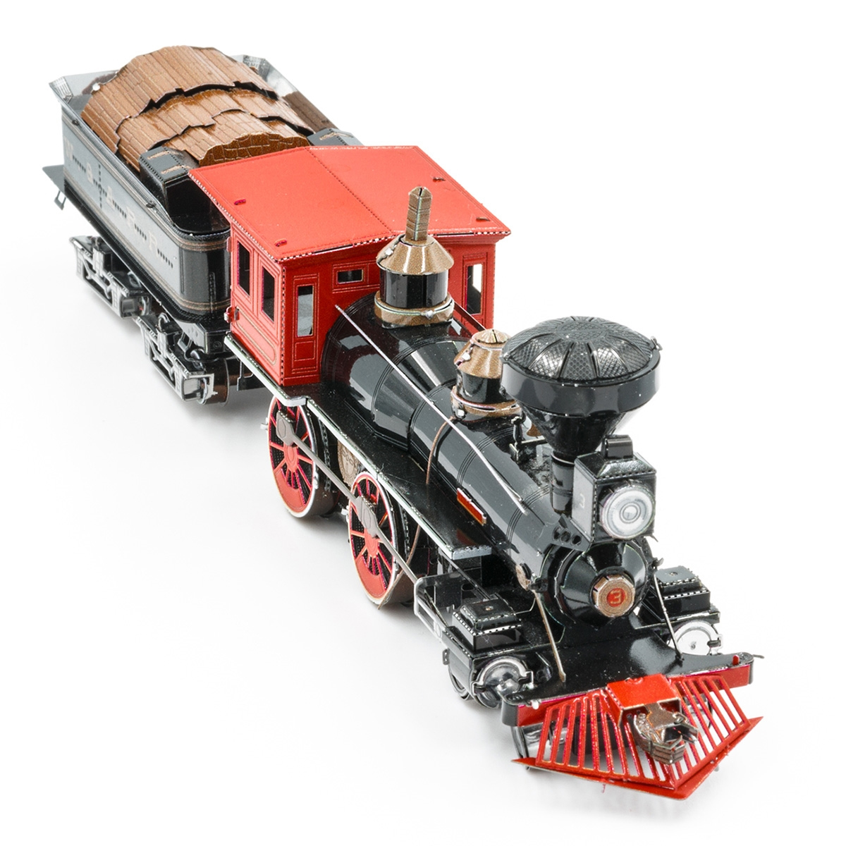 Rompecabezas Metálico 3d Locomotora del Lejano Oeste 4-4-0.