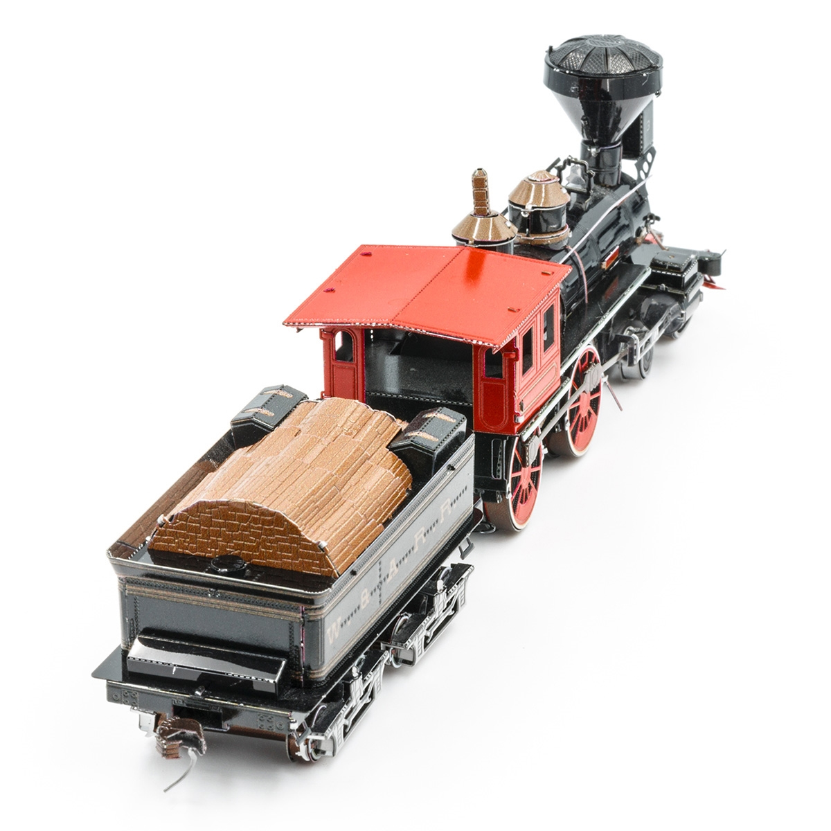 Rompecabezas Metálico 3d Locomotora del Lejano Oeste 4-4-0.