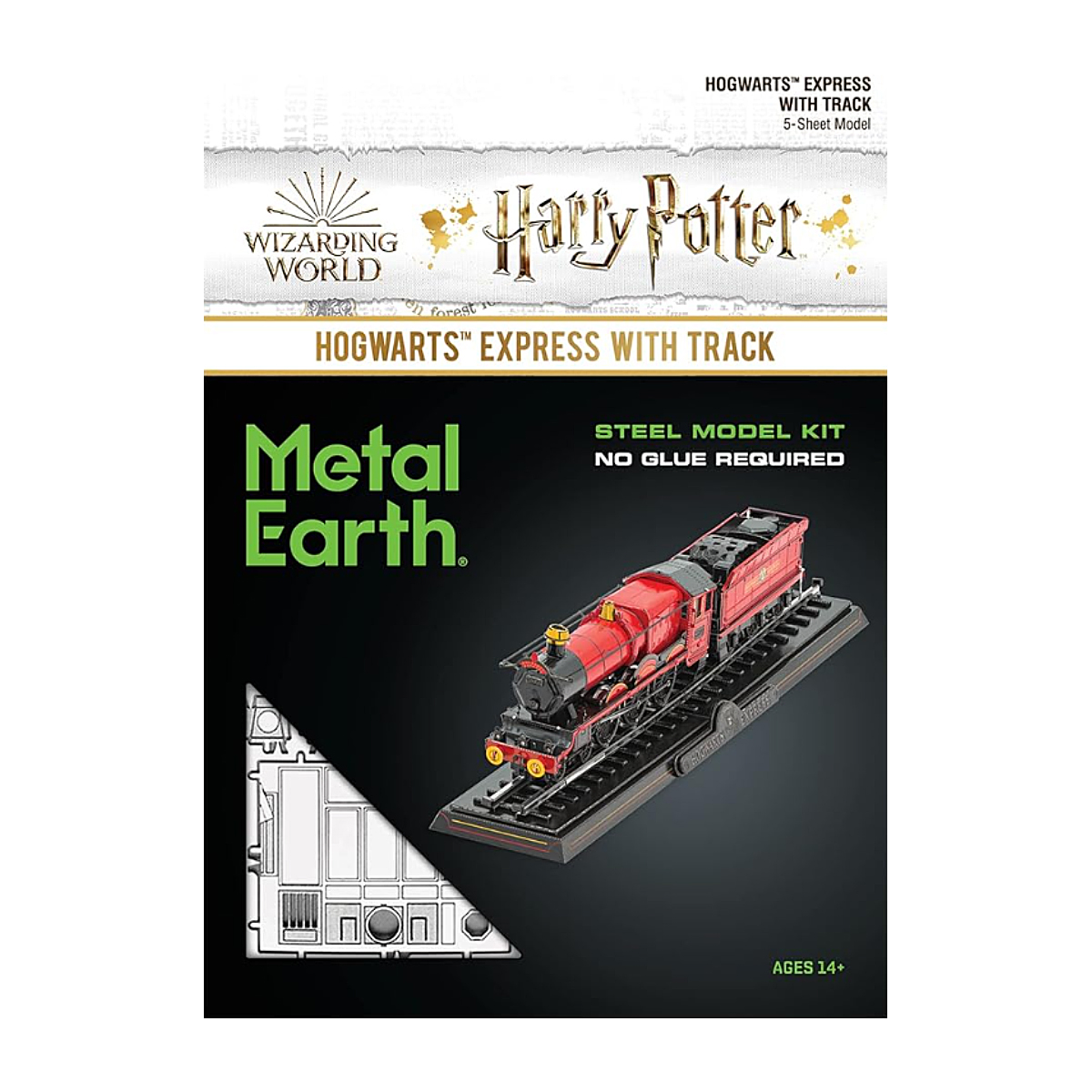 Rompecabezas Metálico 3d Harry Potter Expreso de Hogwarts con Pista.