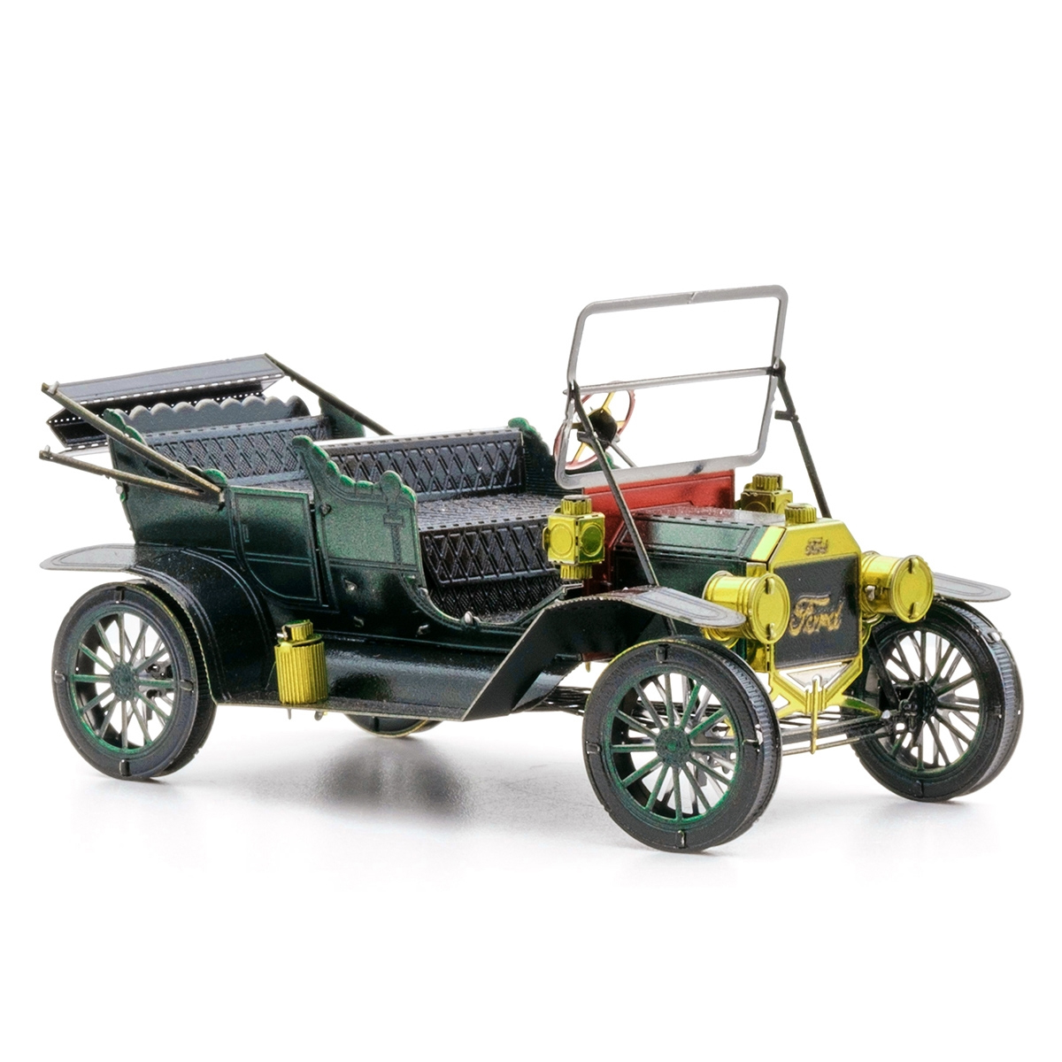 Rompecabezas Metálico 3d 1908 Ford modelo T Verde.