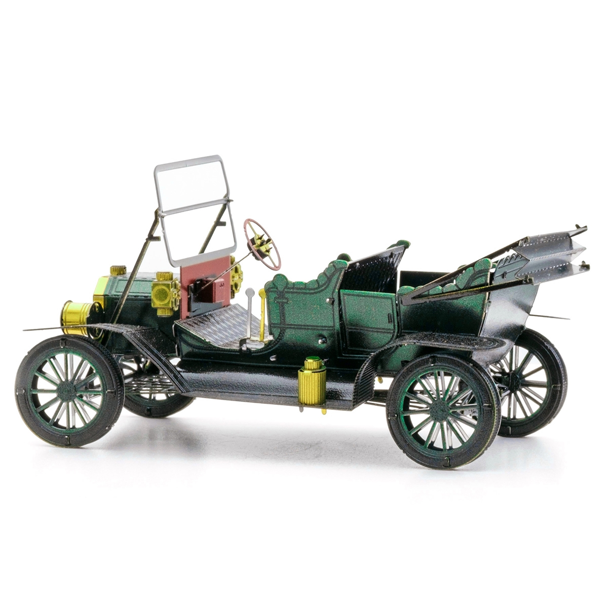 Rompecabezas Metálico 3d 1908 Ford modelo T Verde.