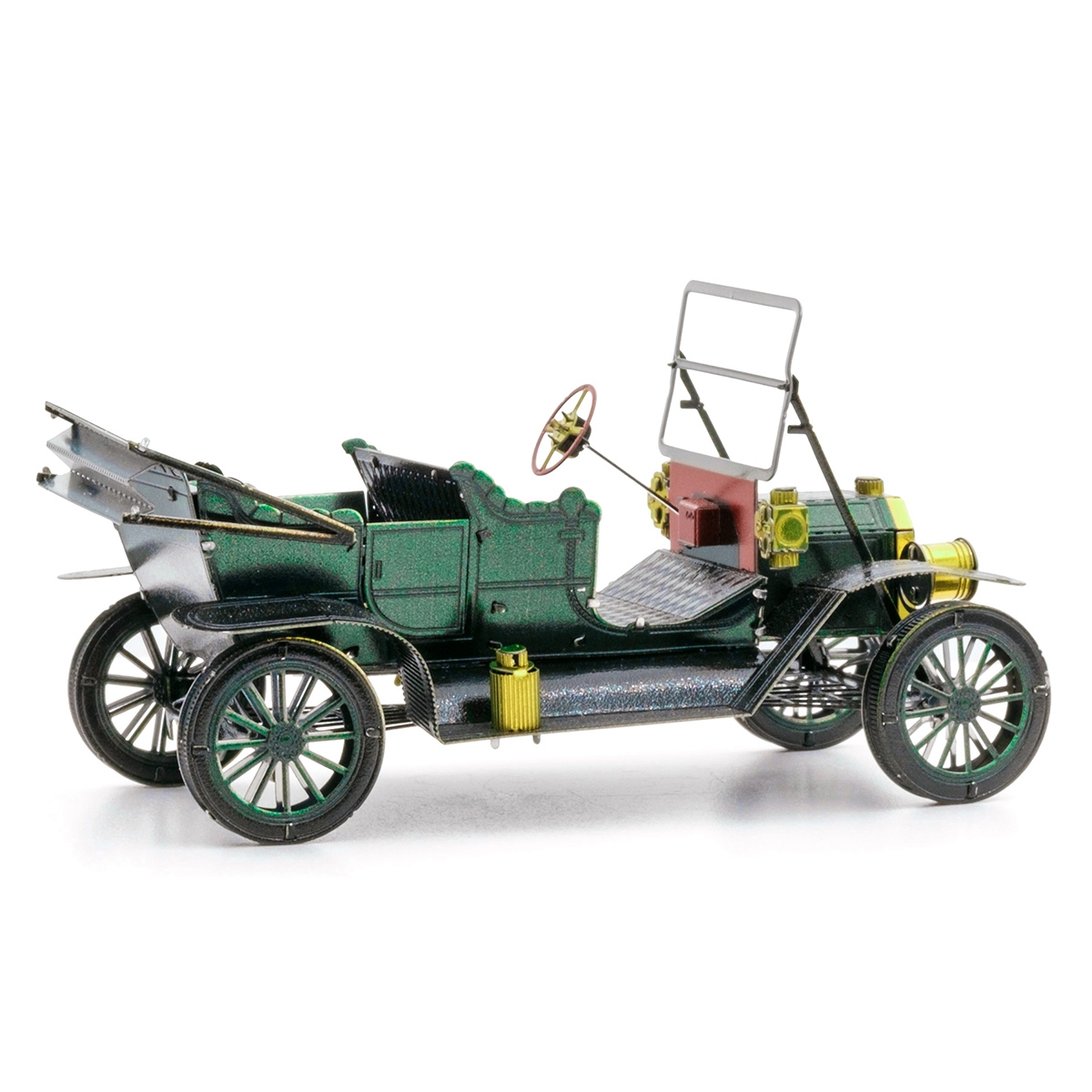 Rompecabezas Metálico 3d 1908 Ford modelo T Verde.