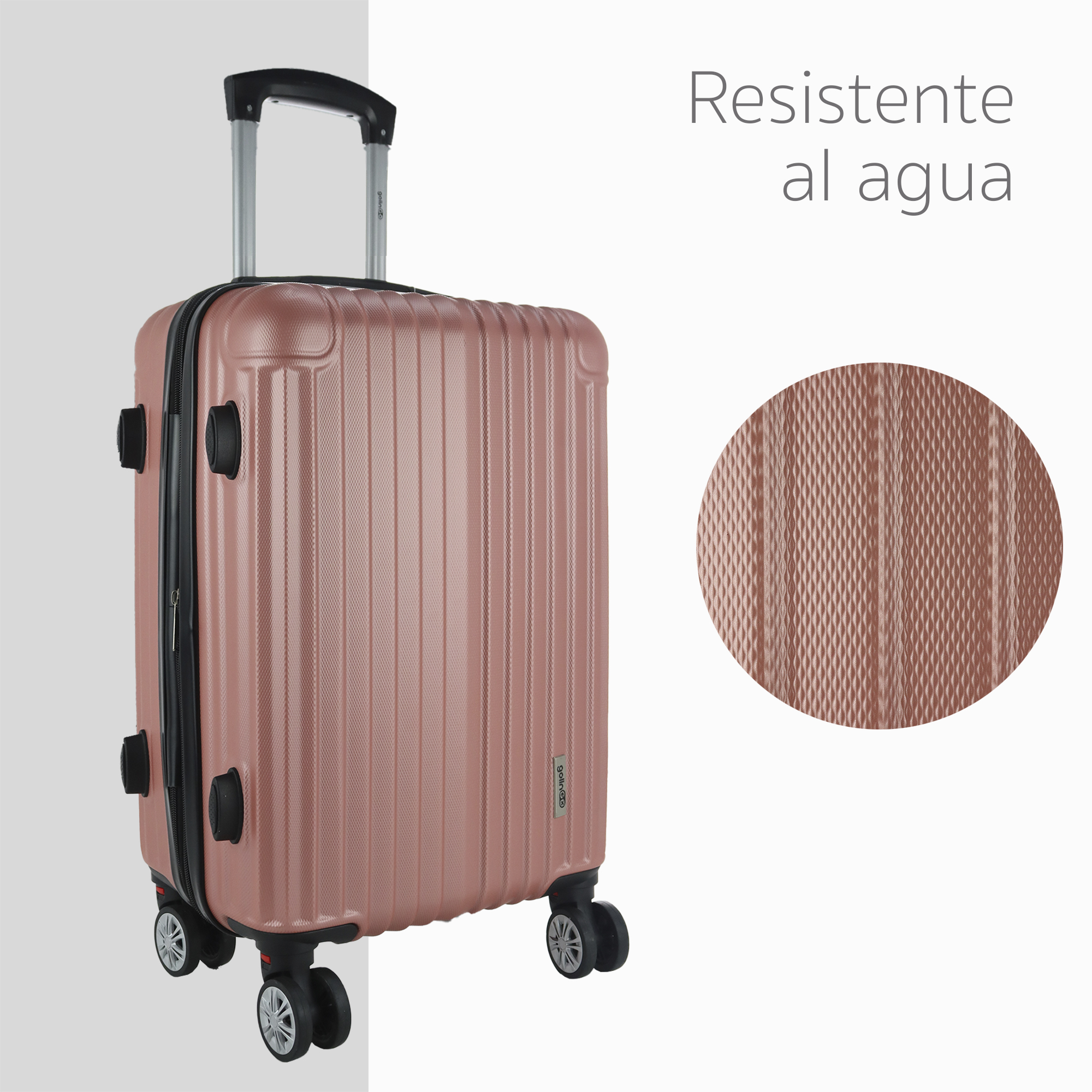 Maleta Mano De Viaje 10kg De 4 Ruedas360° Rosa