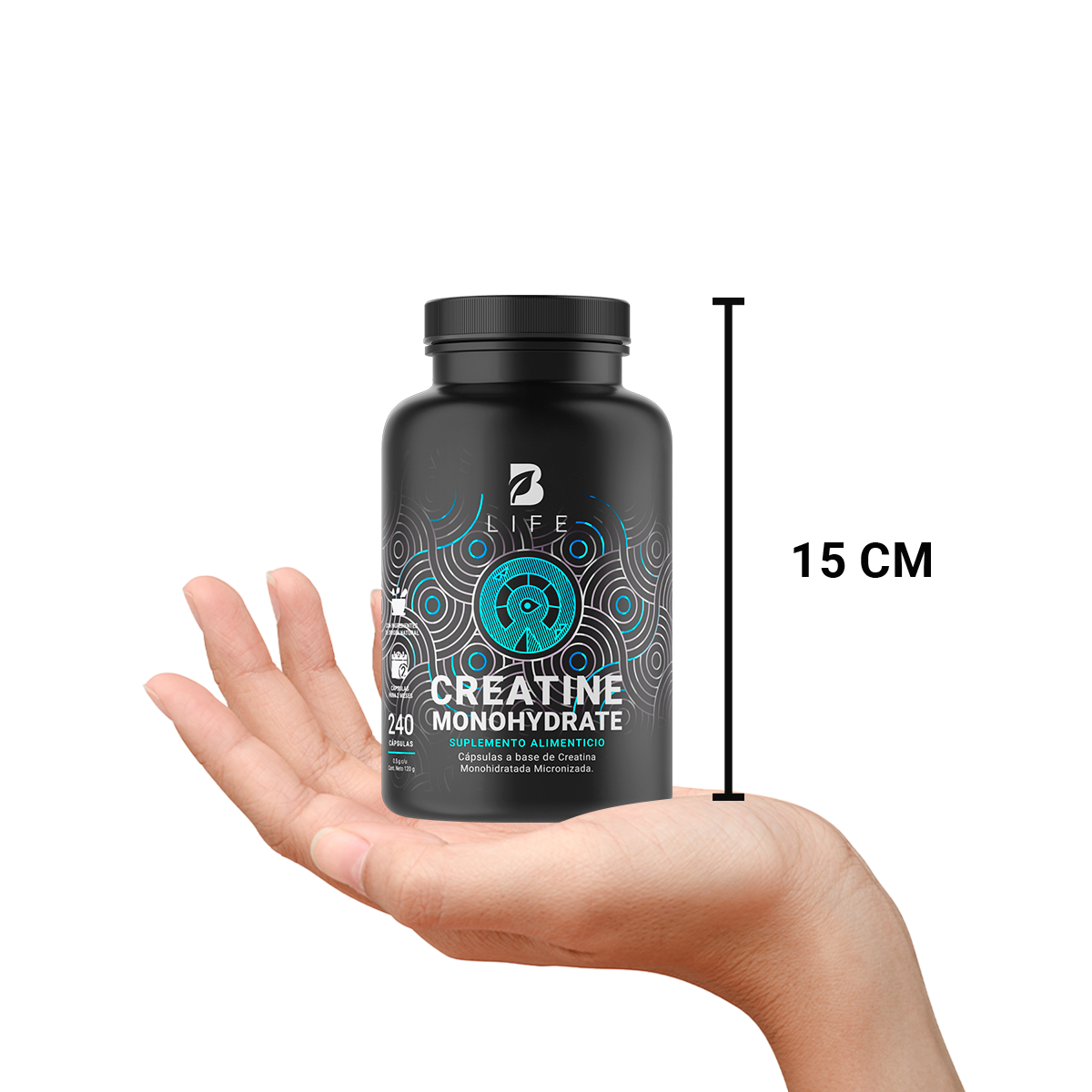 Creatina Monohidratada 240 Caps. Creatine Monohydrate B Life