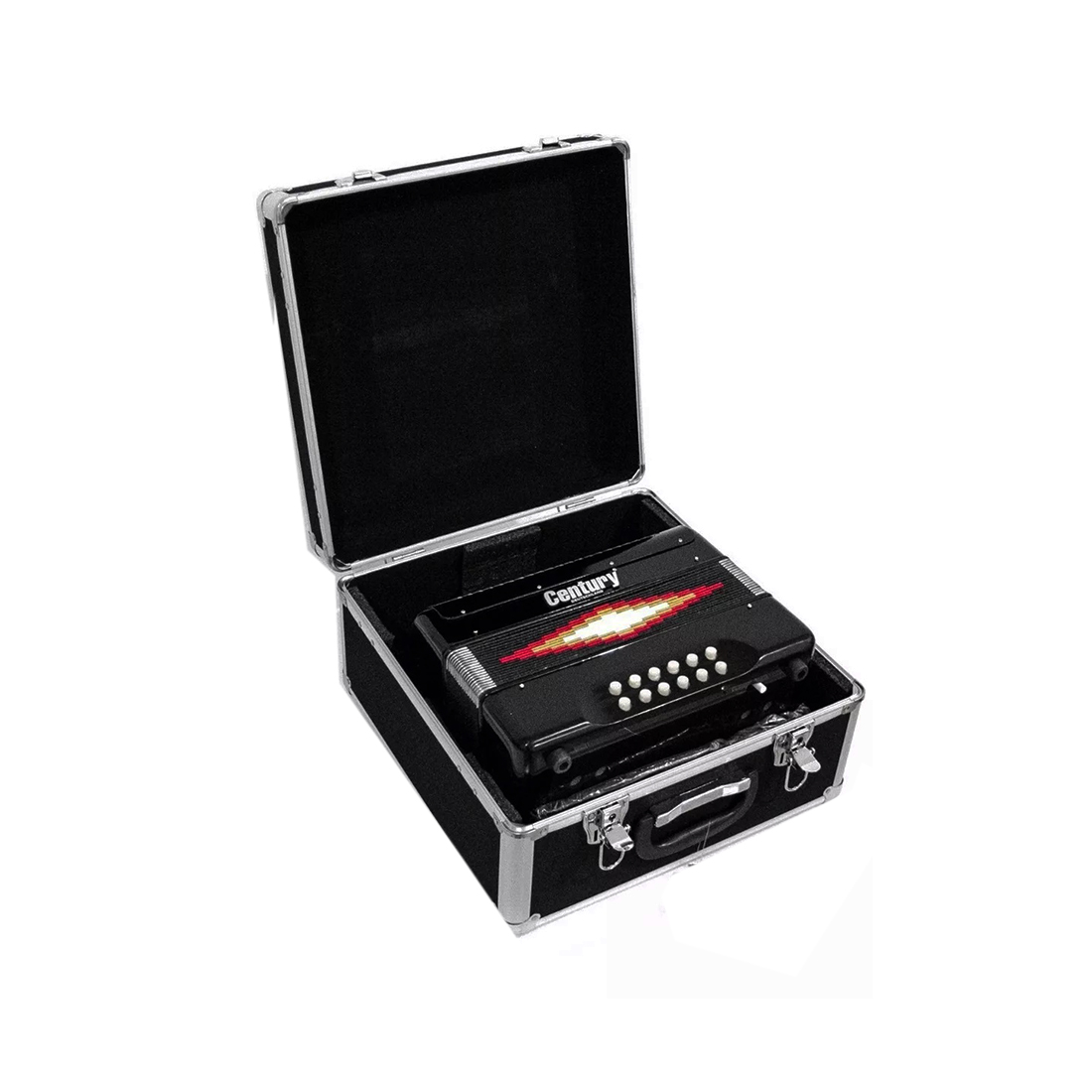 Acordeón Century Tono Fa 31 Botones y 12 Bajos Negro