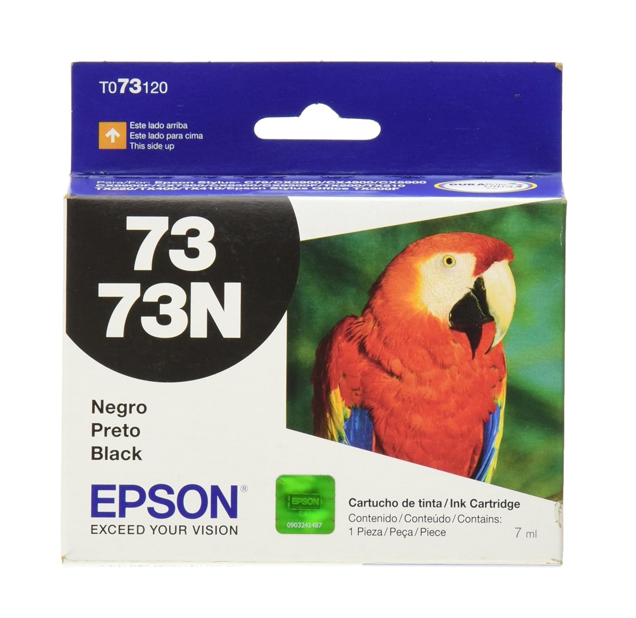 Cartucho De Tinta Epson 73 Negro Modelo T073120-AL